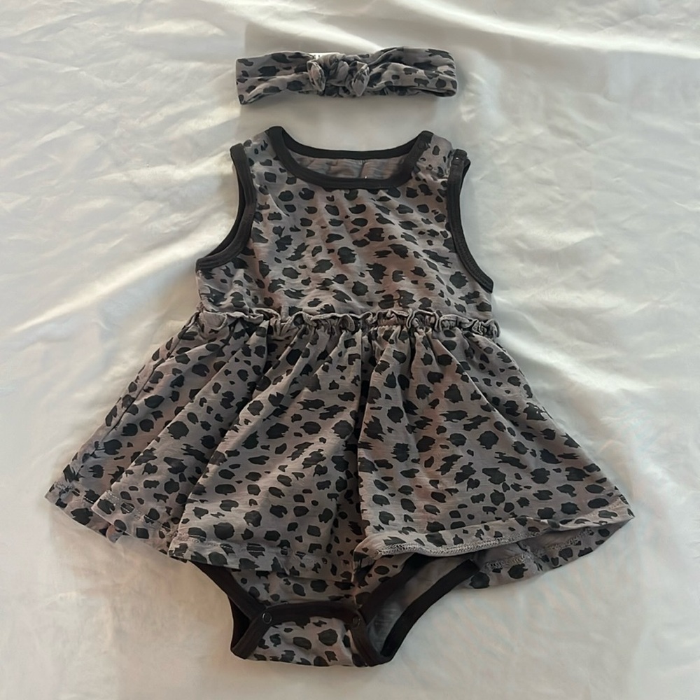 Romper and Headband 12M